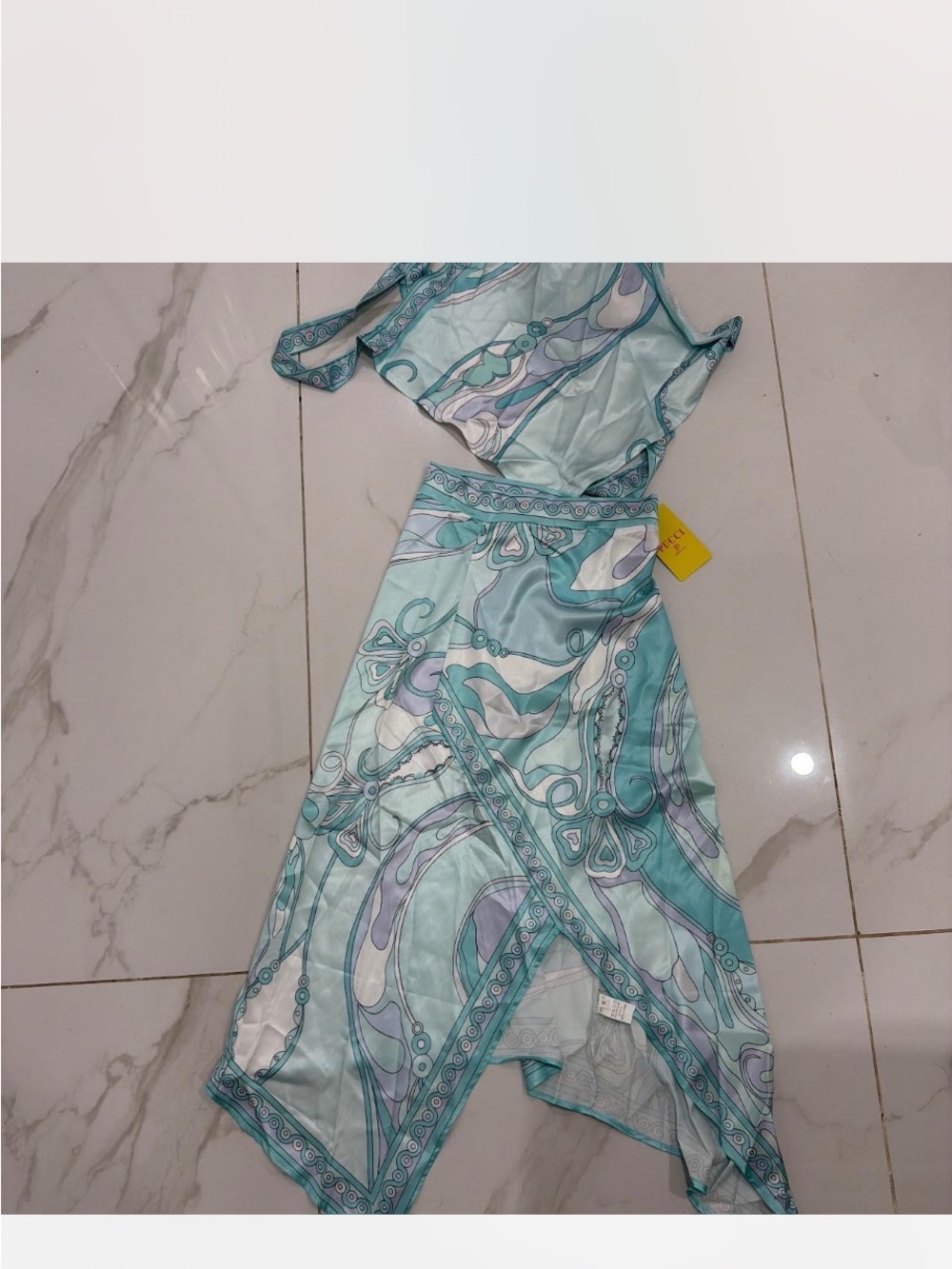 Light Aqua PUCCI SKIRT